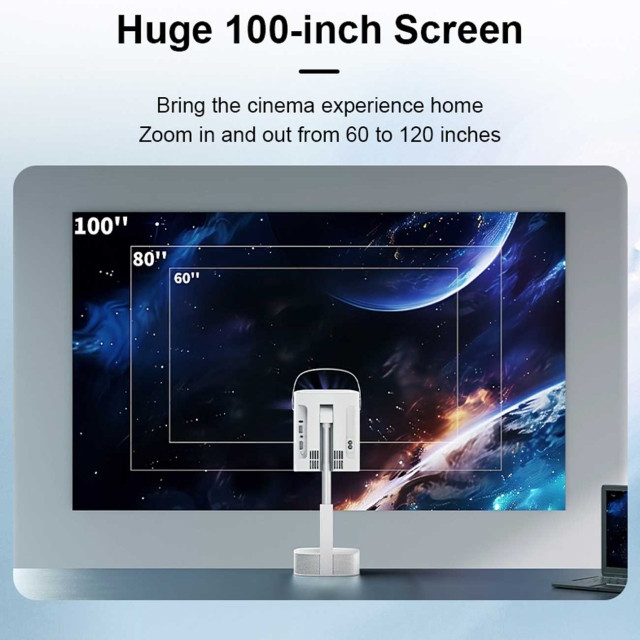 پروژکتور قابل حمل TS9 PRO 4K با فوکوس خودکار