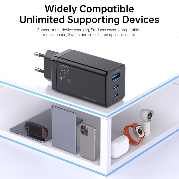 آداپتور شارژ ویوی لبز Vyvylabs GAN65EU Fast Charging Adapter