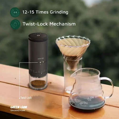 آسیاب قهوه گرین لاین مدل GL-CG45 ا Green Lion Grind Pro Coffee Grinder-Rechargeable◇