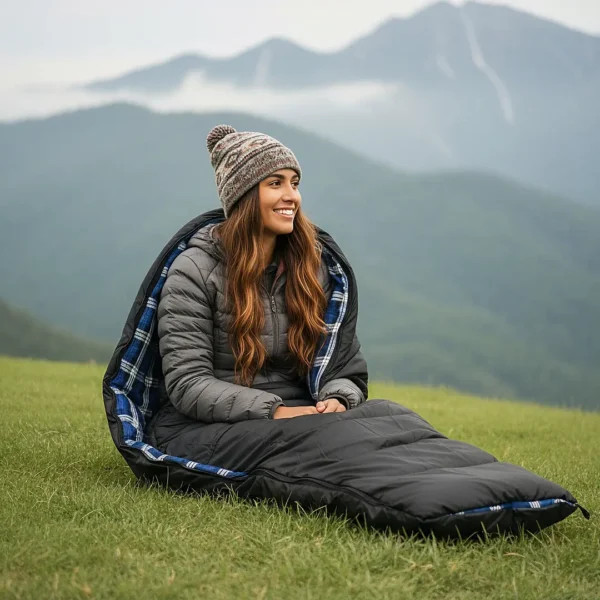" کیسه خواب پلی استر قابل شستشو گرین لاین مدل Green Lion Sleep Mate Camping Sleeping Bag
