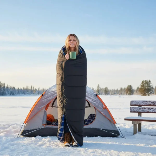 " کیسه خواب پلی استر قابل شستشو گرین لاین مدل Green Lion Sleep Mate Camping Sleeping Bag