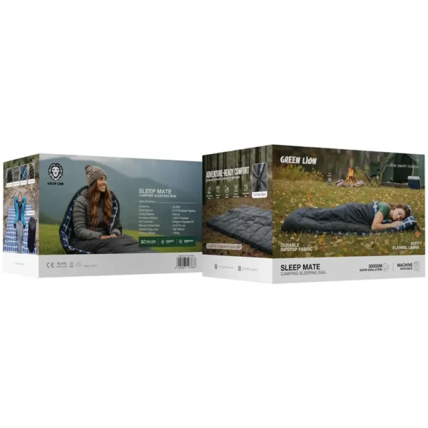 " کیسه خواب پلی استر قابل شستشو گرین لاین مدل Green Lion Sleep Mate Camping Sleeping Bag