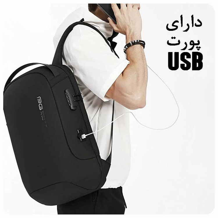 کوله پشتی لپ تاپ بنج مدل 7225 مناسب برای لپ تاپ تا ۱۵.۶ اینچ