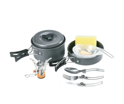 ▪︎ ظروف کمپینگ 10در1 گرین Green 10IN1 Camping Cookware