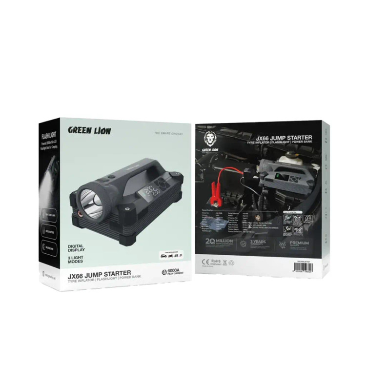 جامپ استارتر گرین لاین Green Lion GNJX66JST JX66 Jump Starter +گارانتی ۱۲ ماهه +تهران