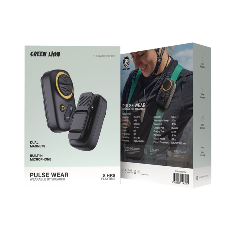 " اسپیکر بی سیم بلوتوثی گرین لاین مدل GNPLSWRBT - Pulse Wear Wearable
