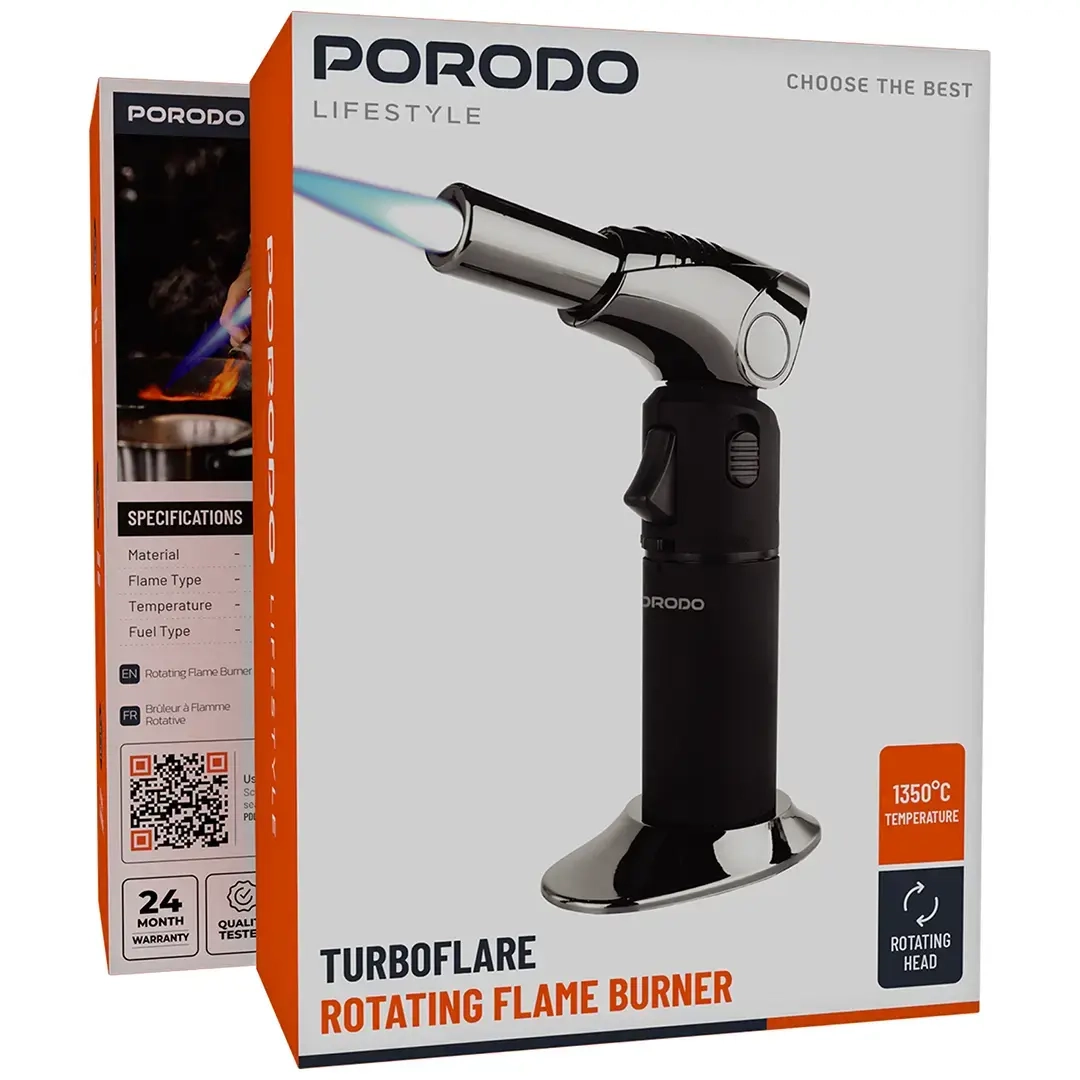 " سر شعله مشعل پرودو Porodo Lifestyle TurboFlare Rotating Flame Burner