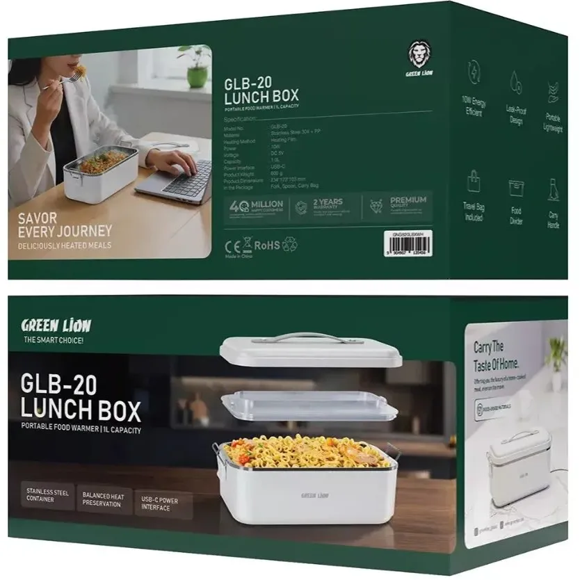 ظرف غذای برقی قابل حمل گرین لاین مدل GLB-20