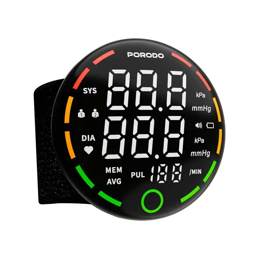 " دستگاه فشارسنج دیجیتال مچی پرودو Porodo Digital Blood Pressure Monitor PDW01B