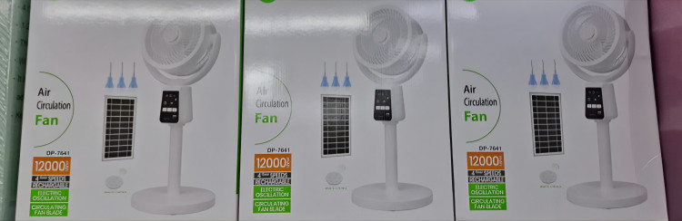 " پنکه ایستاده شارژی دی پی مدل DP7641 با کنترل و صفحه خورشیدی