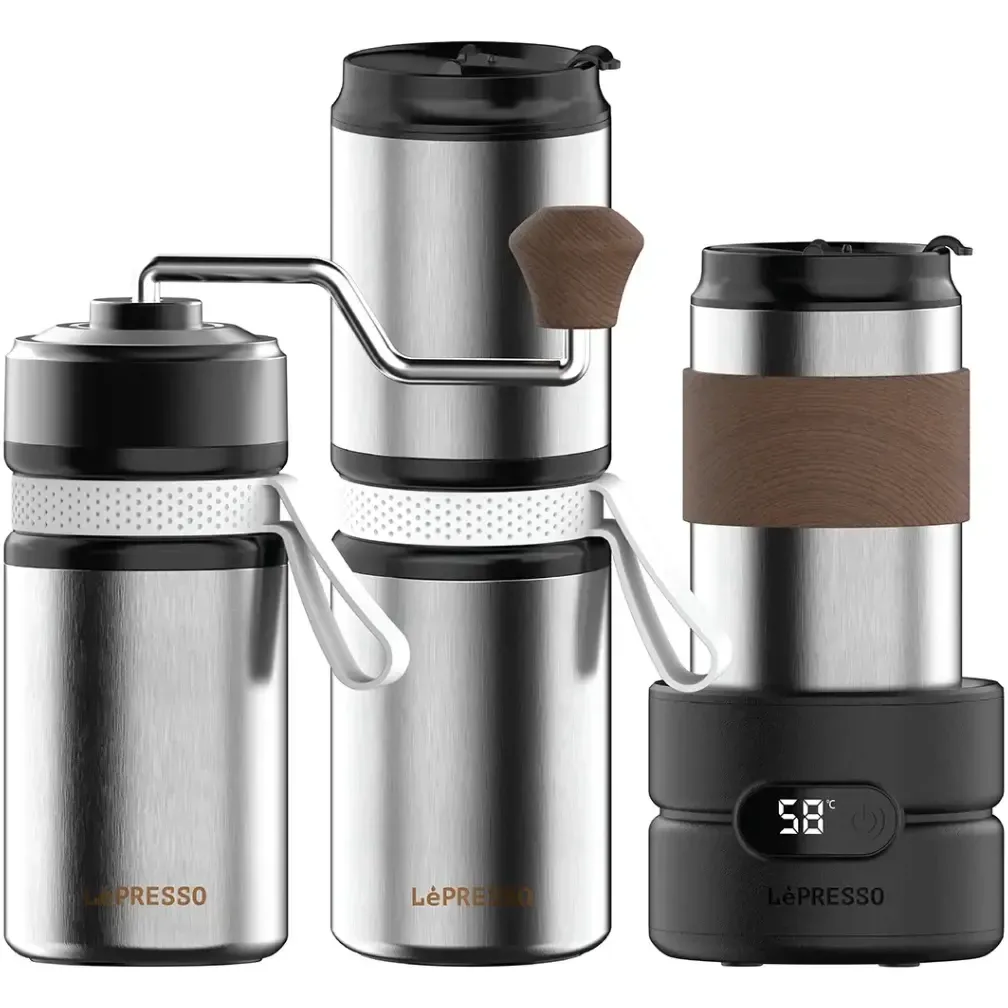 " ست قهوه چهار کاره لپرسو Lepresso LP4IN1OCFFS Grindgo Coffee Set