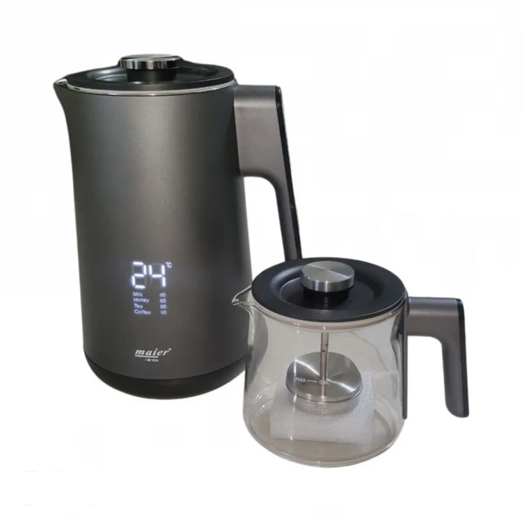 " چای ساز مایر مدل MR6700 ظرفیت ۲ لیتر با کتری استیل ضد زنگ