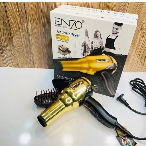 " سشوار انزو حرفه ای بدنه استیل سالنی ENZO 2999