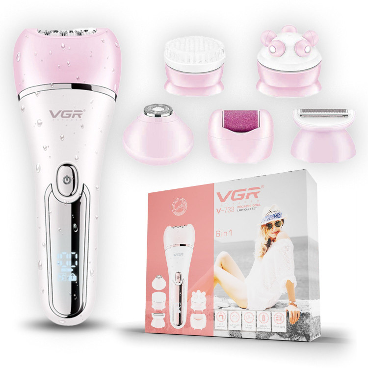 " اپیلاتور ۶ کاره وی جی آر مدل V-733 ضد آب
