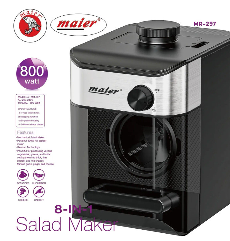 " سالاد ساز 8 تیغه آنالوگ مایر مدل MR-297